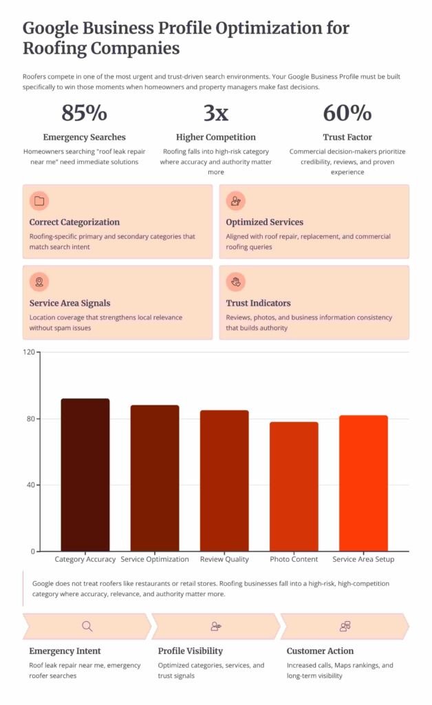 Google Business Profile Optimization for Roofing Companies